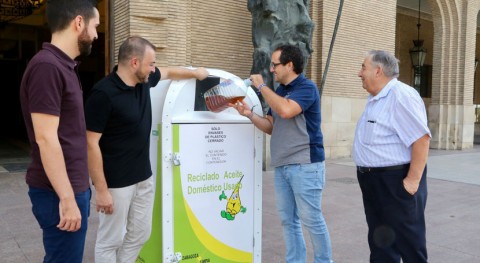 Reciclar tiene punto: Zaragoza estrena 191 nuevos contenedores aceite usado