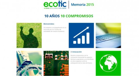 Ecotic recoge 10 primeros años actividad Memoria 2015