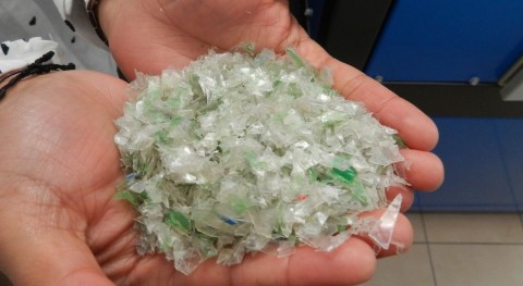 PET reciclado, materia prima fabricar adoquines