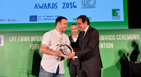 Utebo recibe Premio europeo EWWR proyecto " viaje reciclaje"