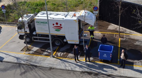 Badajoz limpia y desinfecta cada año más 250.000 contenedores residuos urbanos