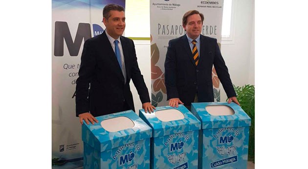 cartón recogido Málaga forma selectiva se reutilizará fabricación cartonaje