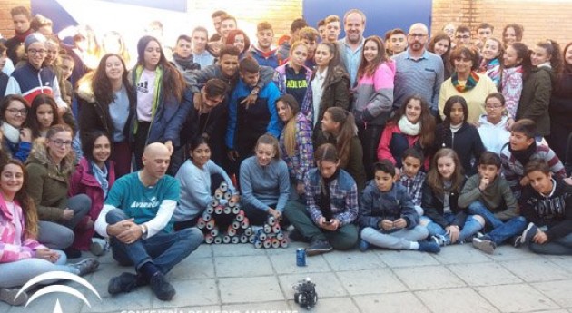 proyecto residuos y reciclaje IES Averroes, elegido mejor Andalucía Occidental