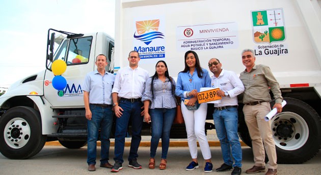 Manaure, Guajira, recibe nuevo carro compactador residuos sólidos