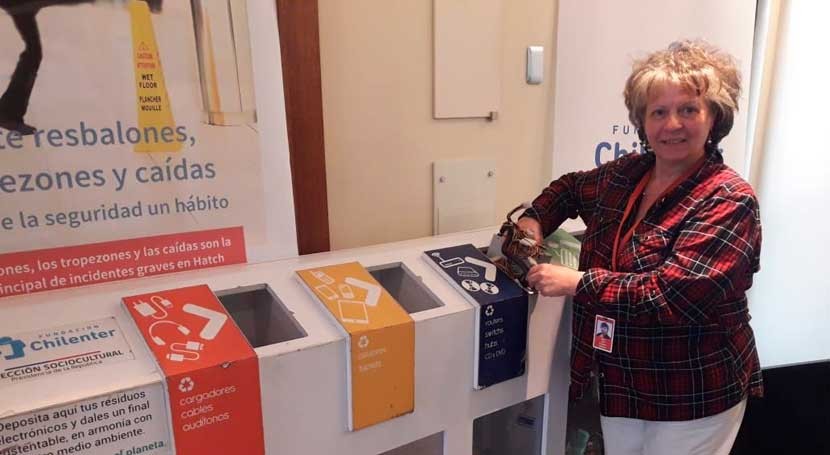 Chilenter y Hatch recogieron más dos toneladas RAEE campaña reciclaje conjunta