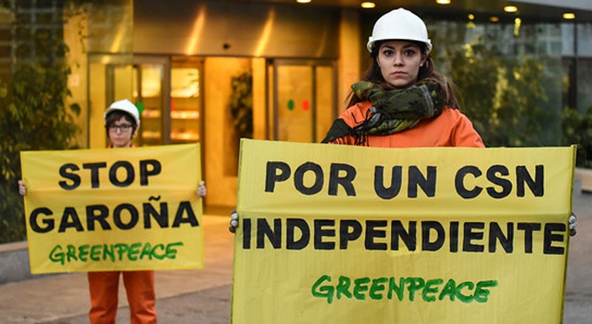 Greenpeace reclama independencia CSN vistas al Plan Gestión Residuos Nucleares
