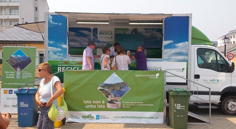 campaña gallega reciclaje llega Coristanco y Trazo