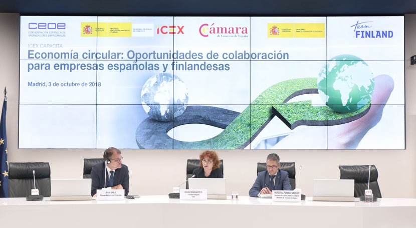 Economía Circular centra encuentro ICEX empresas españolas y finlandesas