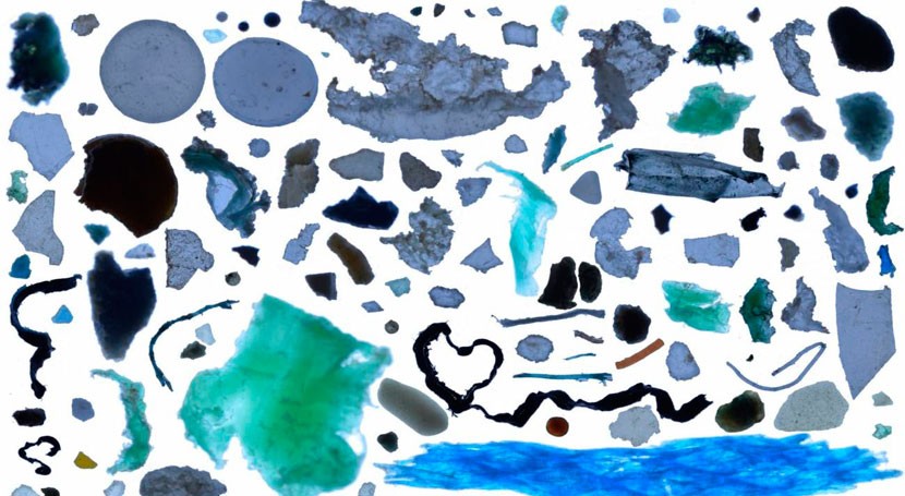 Esta es imagen completa origen y composición basura océanos