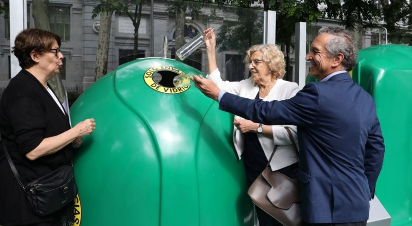 reciclaje vidrio Madrid evita CO2 equivalente al que emiten 112.000 coches año