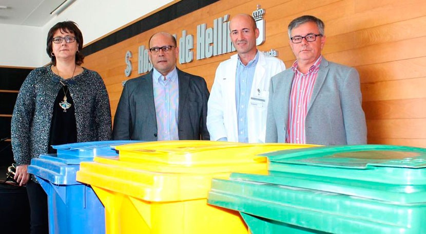 Hospital Hellín apuesta sostenibilidad 18 nuevas triadas reciclaje
