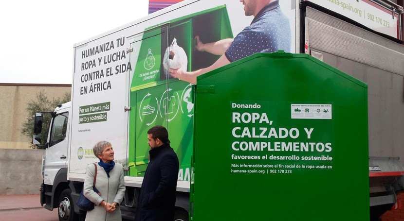 Humana se adjudica contrato servicio recogida selectiva textil Alcorcón