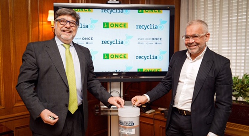 ONCE reciclará pilas y residuos electrónicos través red Recyclia