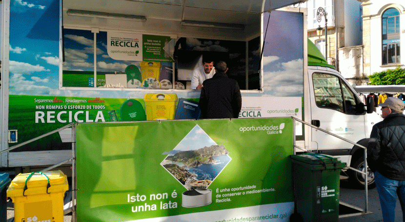 Ortigueira, próximo destino aula móvil reciclaje Galicia