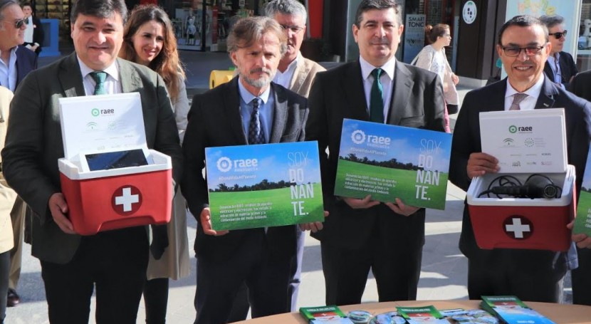campaña "Dona vida al planeta" recoge más 12 toneladas RAEE Andalucía