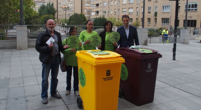 Logroño refuerza limpieza San Mateo más contenedores y urinarios portátiles