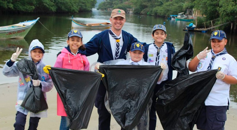 Scouts América Latina y Caribe se unen esfuerzos globales Mares Limpios